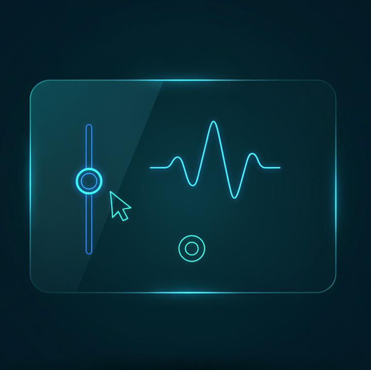 Interactive lab simulation with adjustable variables