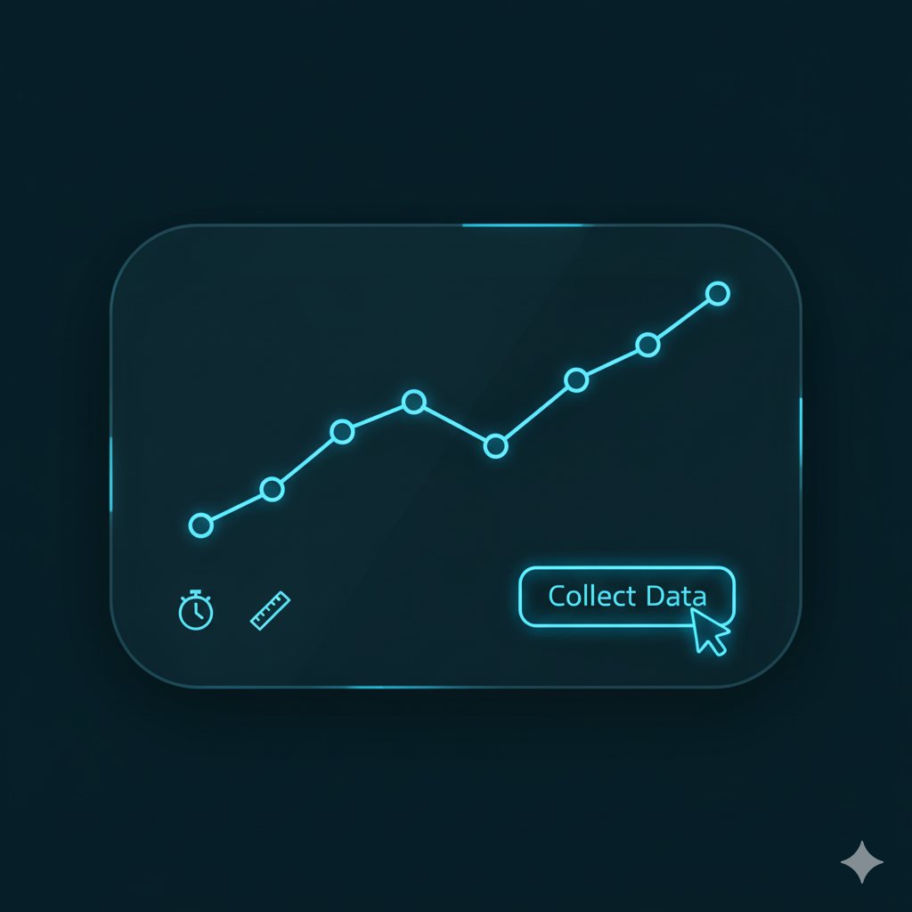 Automatic data collection with graphs and charts